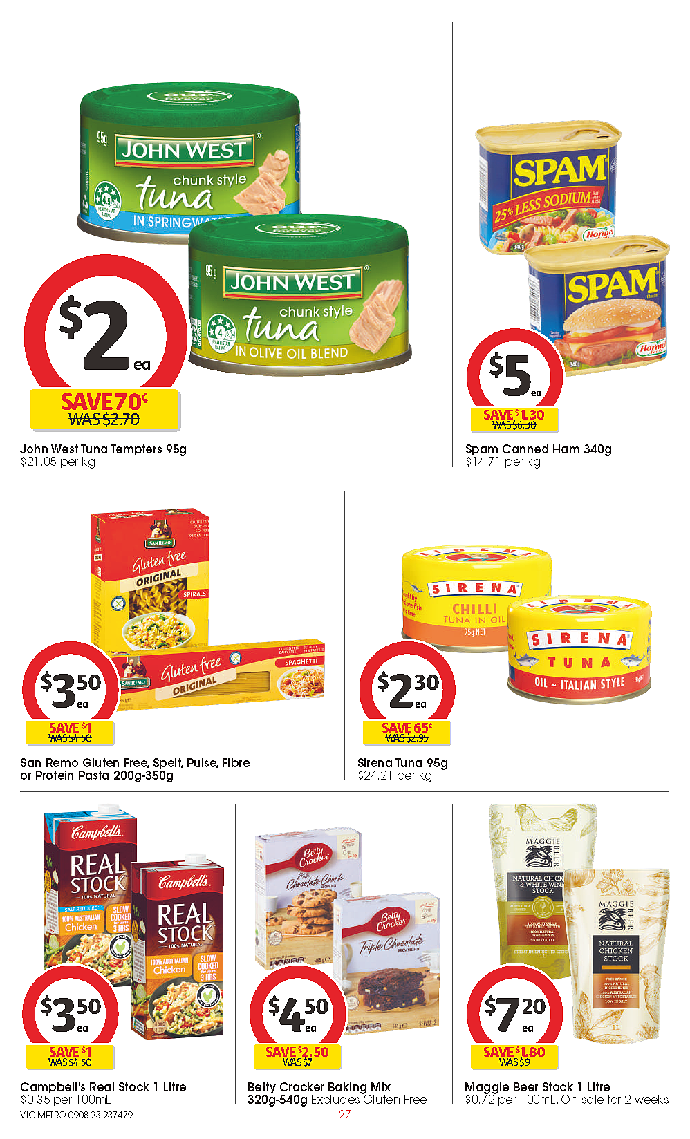 Coles 8月9日-8月15日折扣，红袋米、油、猪肉饺、鱿鱼条半价（组图） - 27