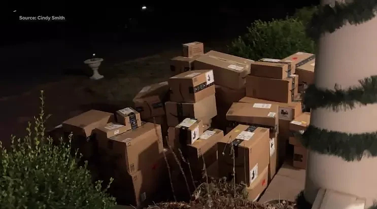 中国卖家为了清库存，给美国一名女子寄了100多个亚马逊包裹（组图） - 2
