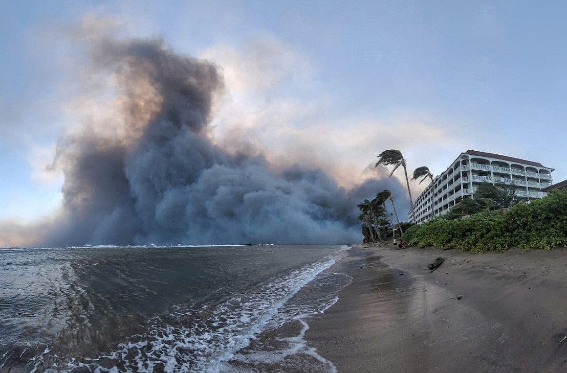 夏威夷毛伊岛遭祝融肆虐，山火为何急速蔓延？（组图） - 2