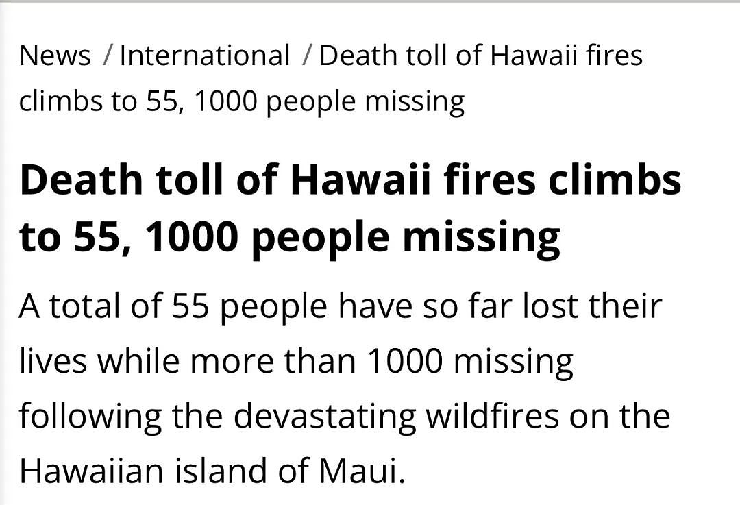 55人死亡，1000人失联！夏威夷大火仍失控，34幅前后对比照，一片满目苍夷的悲凉（组图） - 1