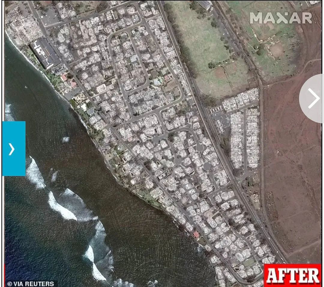 55人死亡，1000人失联！夏威夷大火仍失控，34幅前后对比照，一片满目苍夷的悲凉（组图） - 7