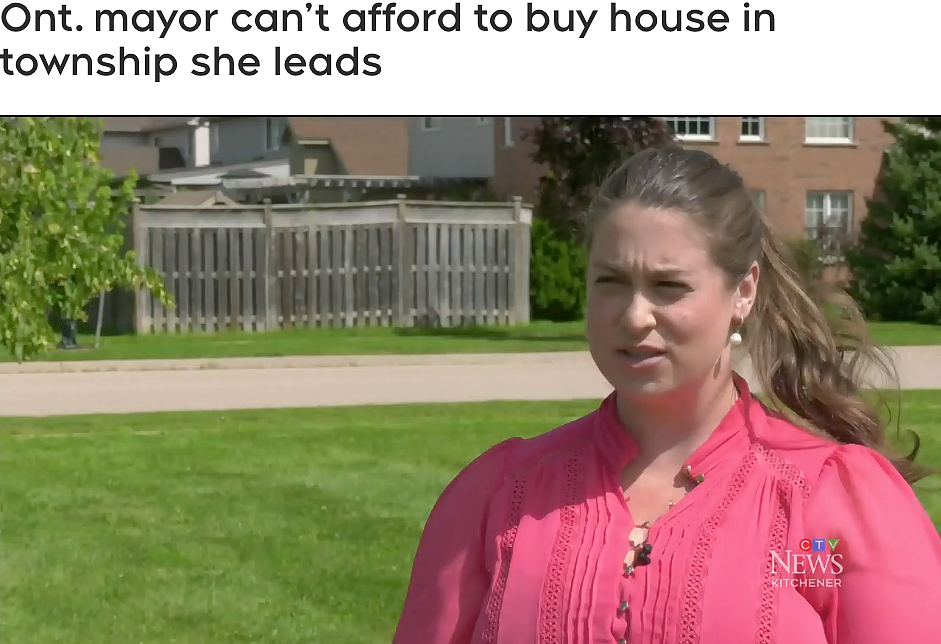 加拿大28岁美女市长：我年薪$9w也买不起房，牛津毕业！经纪：不奇怪（组图） - 1