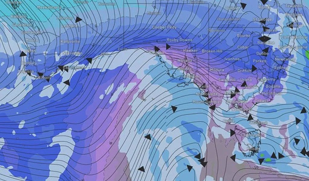 寒潮将席卷澳洲多个州，预计带来阵雪和降雨（图） - 1