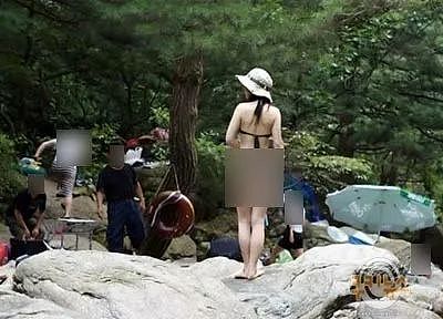 韩国妈妈发怒：为什么要在有小孩子的溪谷穿比基尼？孩子爸爸也在，都没法睁眼！（组图） - 5