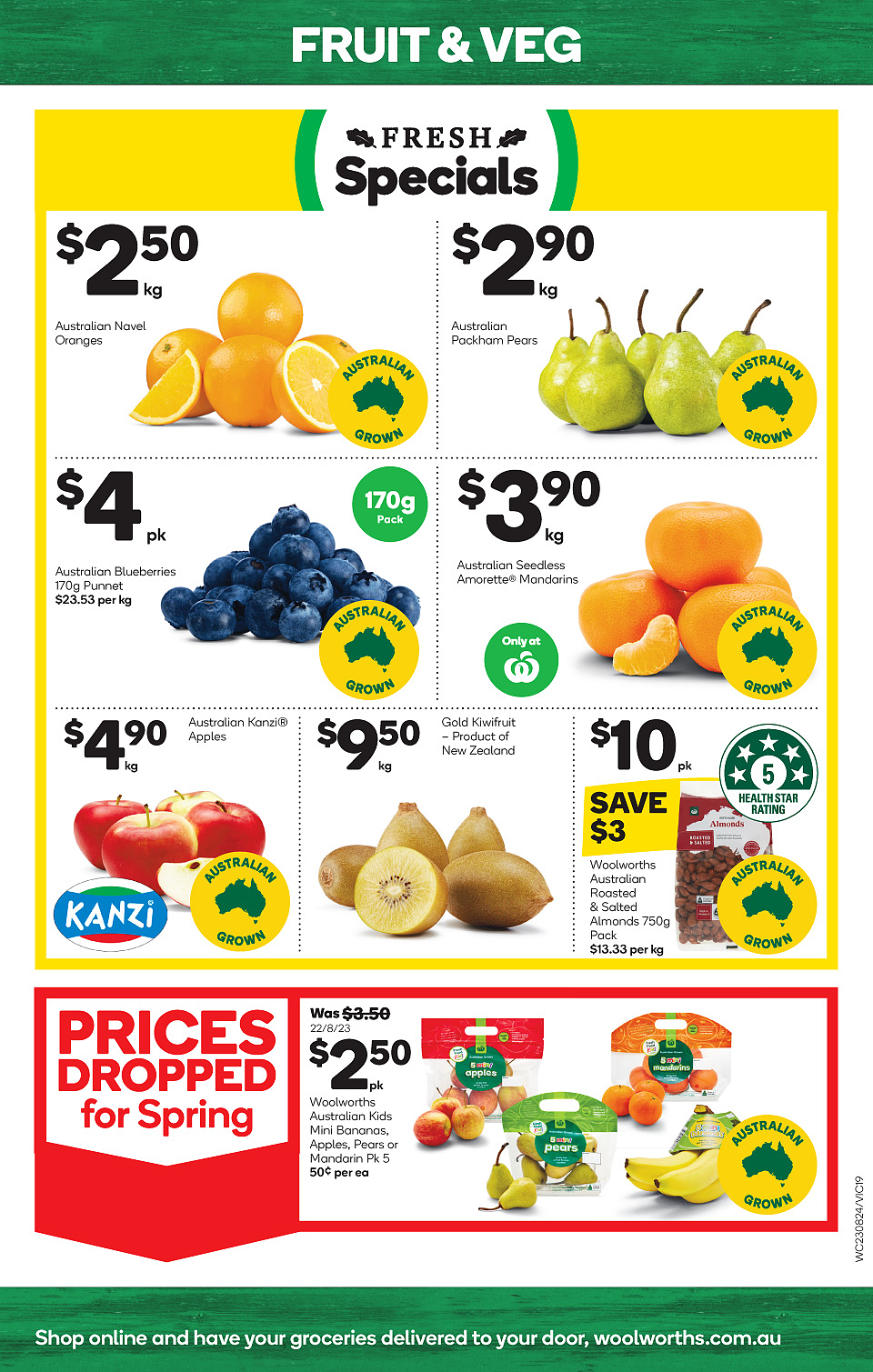 Woolworths 8月23日-8月29日折扣，红袋米、油、清洁用品半价（组图） - 19