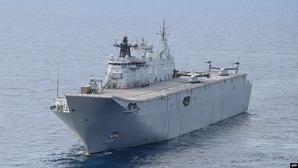 剑指中国？澳大利亚最大战舰在菲律宾演习（组图） - 1