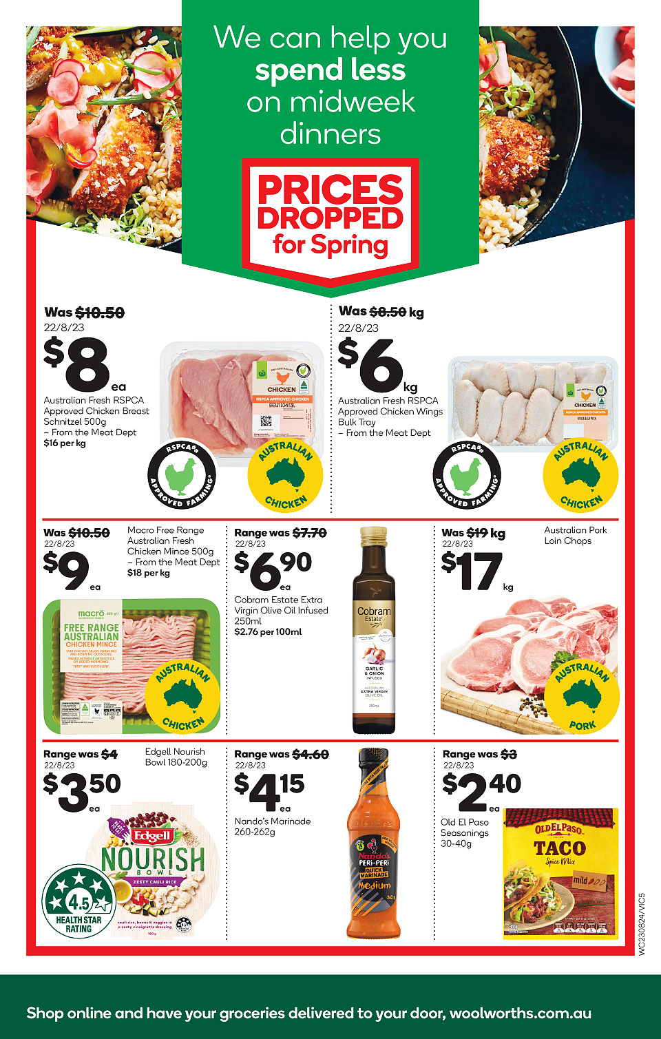 Woolworths 8月23日-8月29日折扣，红袋米、油、清洁用品半价（组图） - 5