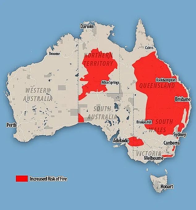 澳洲山火恐卷土重来！12家消防机构联合发出“立即准备 ”高级警告，新州昆州大片地区面临最大风险（组图） - 3