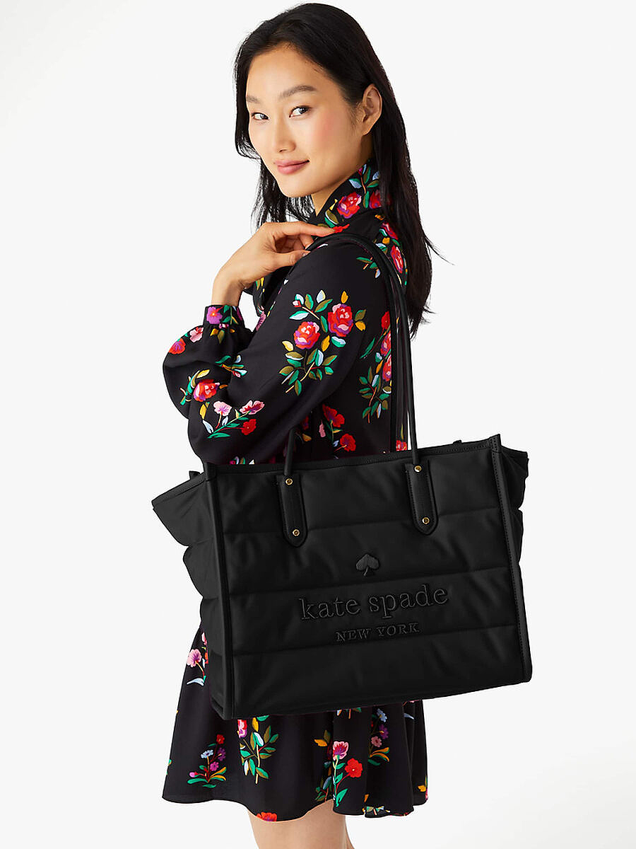 Kate Spade Outlet大促！一件6折，2件4折！$3XX收尼龙泡芙托特、水桶包...（组图） - 5