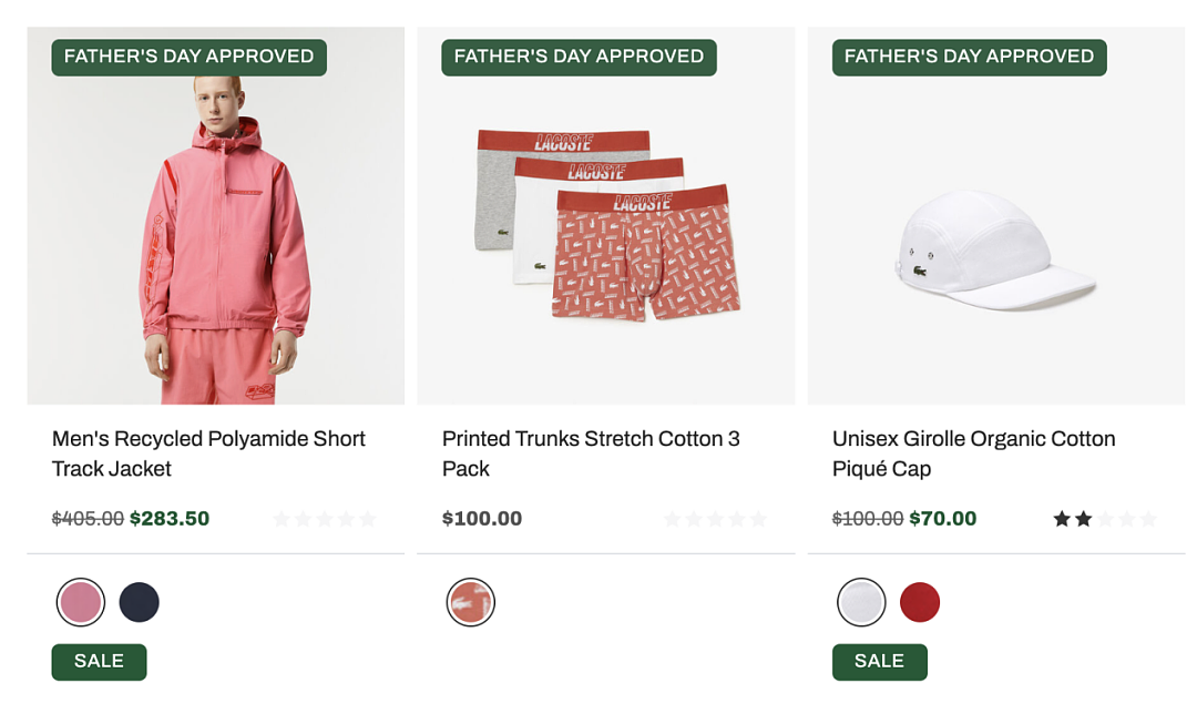 Lacoste AU父亲节促销！精选款式7折优惠，经典T恤低至$63，外套、帽子...（组图） - 2