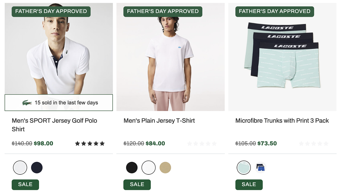 Lacoste AU父亲节促销！精选款式7折优惠，经典T恤低至$63，外套、帽子...（组图） - 1