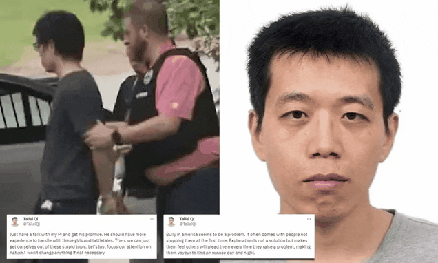 中国留学生枪杀华裔导师 其社媒现反社会人格？（组图） - 5