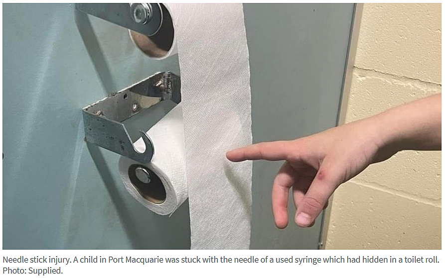 太卑鄙了！澳洲8岁男孩在公园厕所里被扎，针头居然藏在了这里，家长们要注意啦（组图） - 8