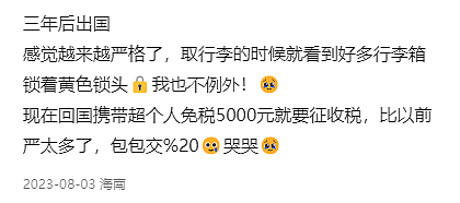 澳华人回中国，当场被扣，社交媒体刷屏，中国海关正在严查，一个飞机扣了上百人（组图） - 6