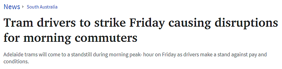 周五混乱加倍！南澳教师和电车司机同时罢工，300多所学校关闭或改课，早高峰通勤受干扰（组图） - 13