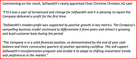 澳股交易平台SelfWealth发布财报首次实现盈利  Harvey Norman资产表强劲但净利润大幅下滑（组图） - 4