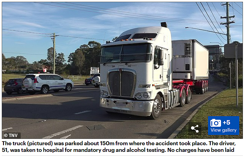 太可怕！悉尼女司机被卡车当街碾压，儿子亲眼目睹惨剧，整个人都傻了......（组图） - 8