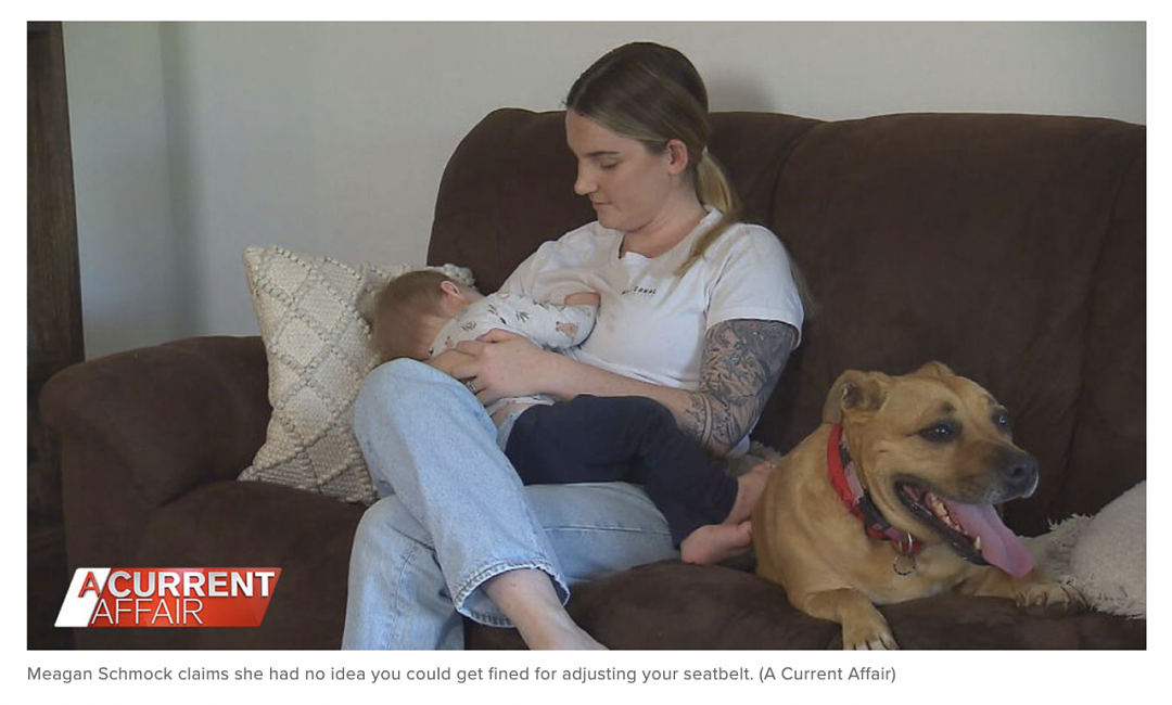 澳洲妈妈在副驾驶吸母乳，被重罚$1161扣4分！这也太奇葩了吧…（组图） - 2