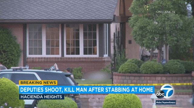 洛杉矶华人区一男子用菜刀砍死父亲，被警察乱枪击毙（视频/组图） - 3