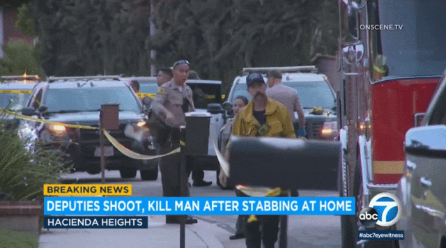 洛杉矶华人区一男子用菜刀砍死父亲，被警察乱枪击毙（视频/组图） - 4