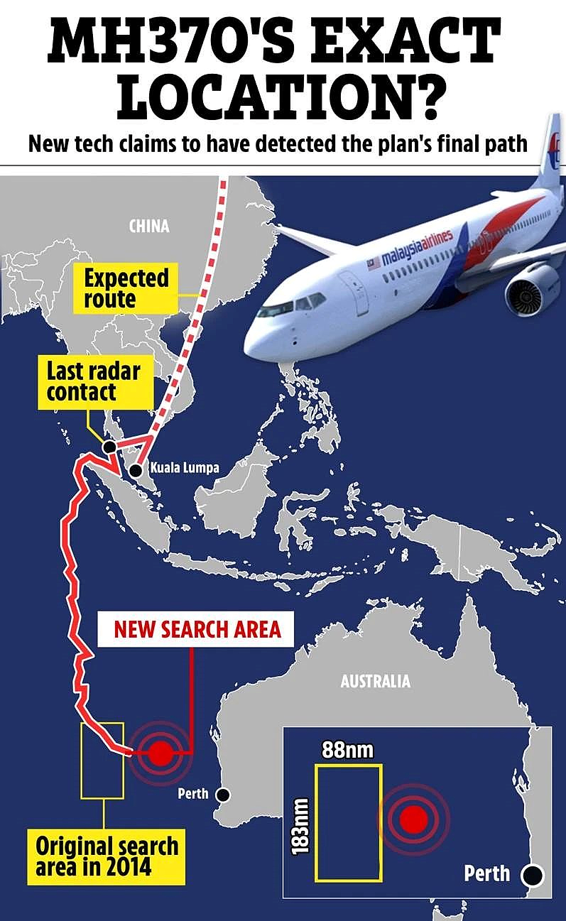 最新进展！马航MH370预测位置曝光，坠落地疑在这！229页报告揭最后几小时情况（组图） - 2