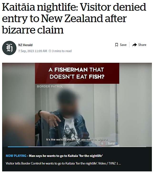 笑不活了！因为一句话，这名游客被拒绝入境新西兰，移民官员都听懵了...（组图） - 2