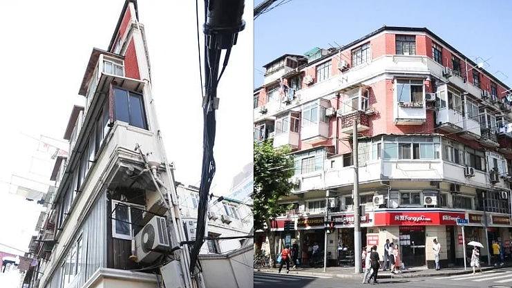 世界最扁最薄建筑？上海“纸片楼”最薄20厘米，传拆除引市民拍照留念（组图） - 1