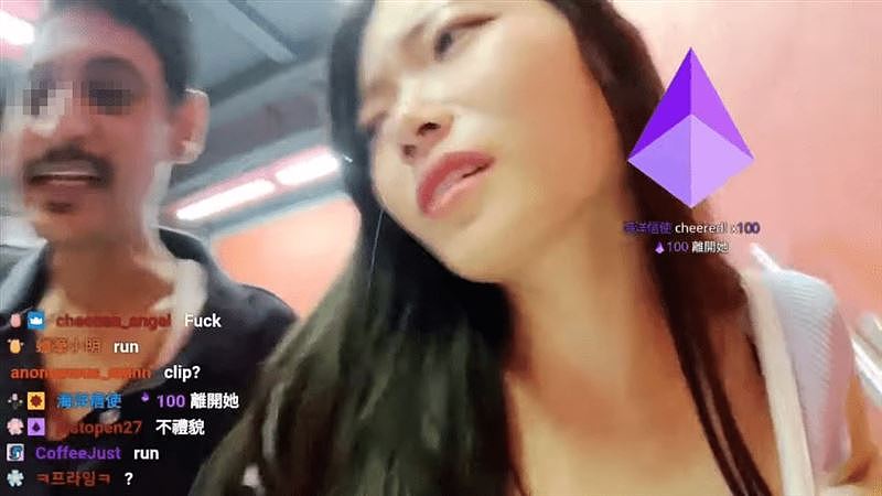 韩国美女主播搭末班车直播，遭亚裔男袭胸强吻！她崩溃喊：“HELP ME”（组图） - 3