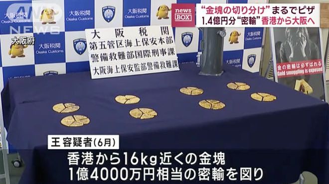 价值1.4亿日元！华男船运走私16kg黄金入日本遭逮捕（组图） - 3