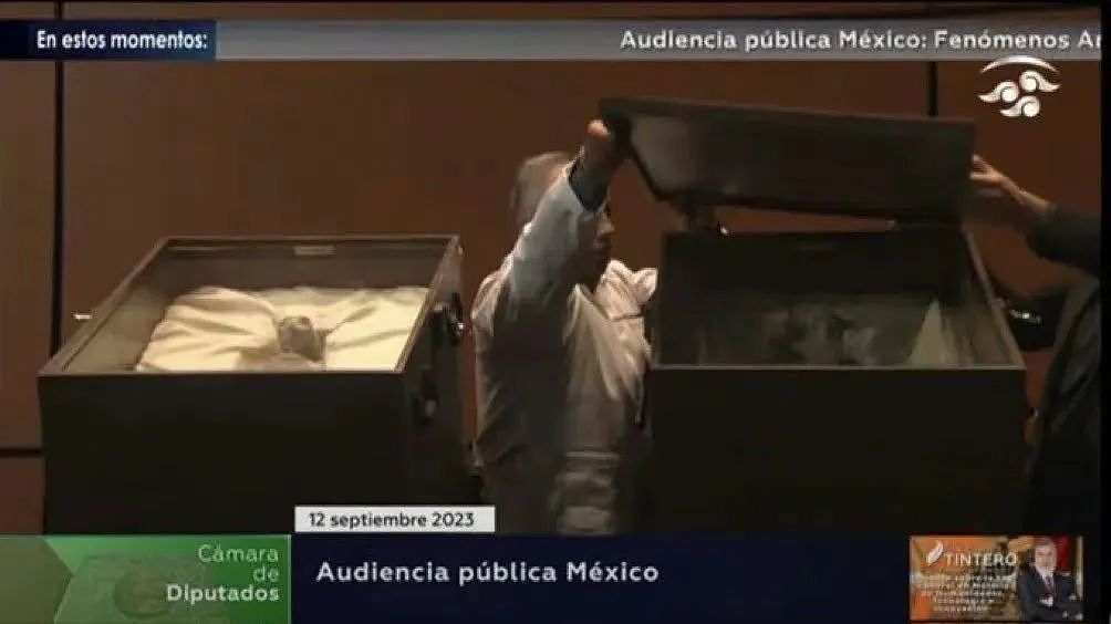 离大谱！墨西哥展出两具“外星人尸体”遭质疑，网友：照着ET长的，太刻板印象了...（组图） - 2