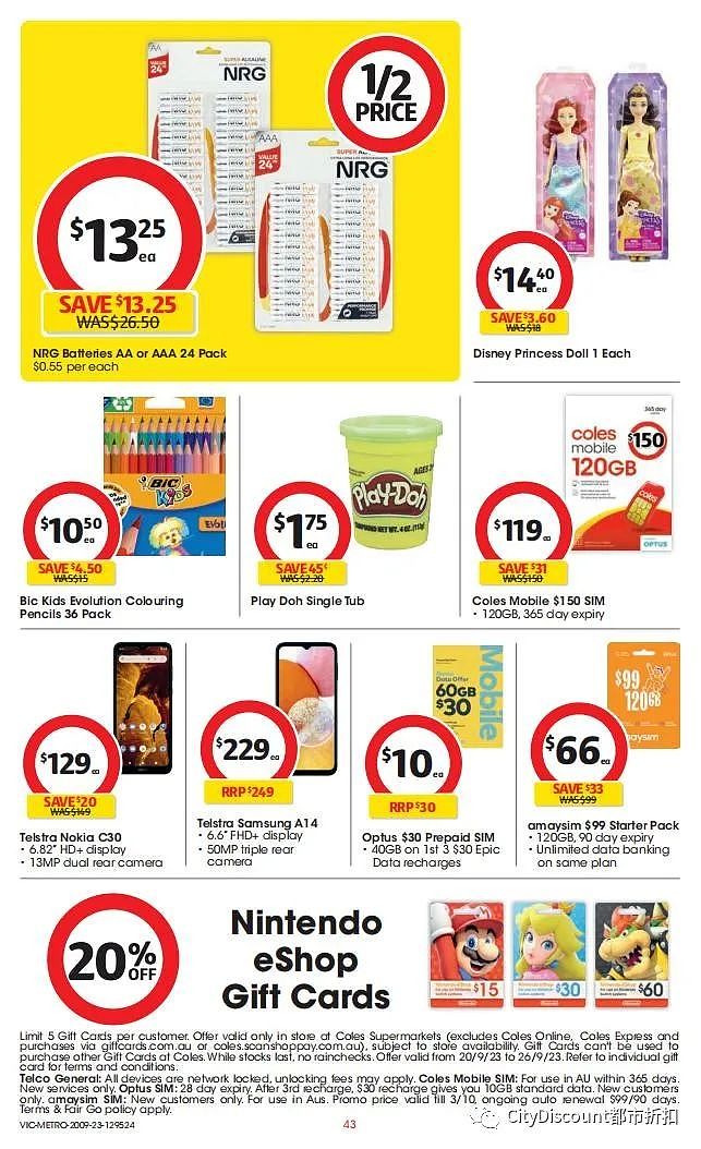 Woolworths & Coles 9月20日至26日优惠目录（组图） - 87