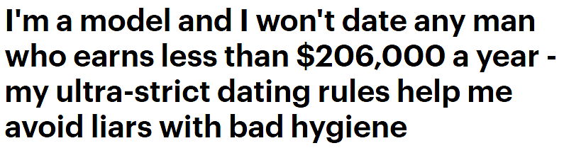 32岁美女模特要求男友“年薪不得少于20w美金”，被全网追着骂（组图） - 2