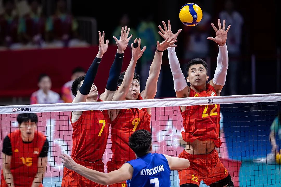 开门红！杭州亚运会中国男排预位赛3：0吉尔吉斯坦（组图） - 2