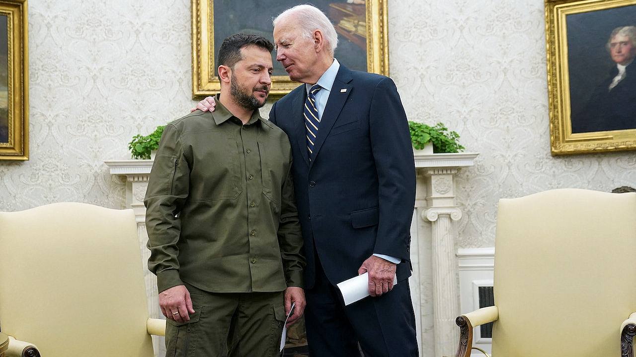 泽连斯基访白宫，拜登宣布新一轮对乌克兰军事援助（图） - 1