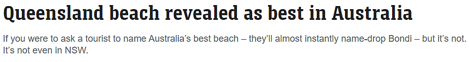 曾被评为全球最佳，5万澳洲人票选的最佳海滩竟是它！这一州成评选大赢家（组图） - 1