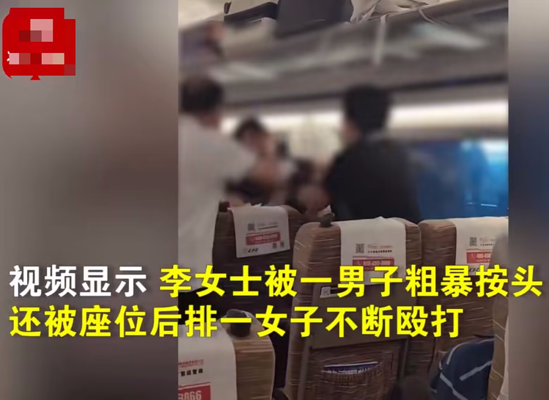 “持续10分钟！”女子高铁拒占座遭三名老人暴打，现场视频惹众怒：为老不尊（组图） - 3