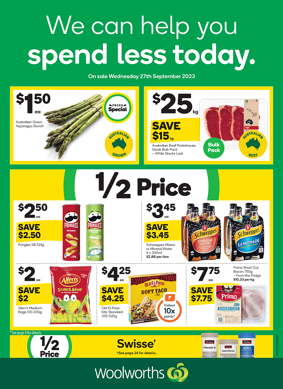 Woolworths 9月27日-10月3日折扣（组图） - 1