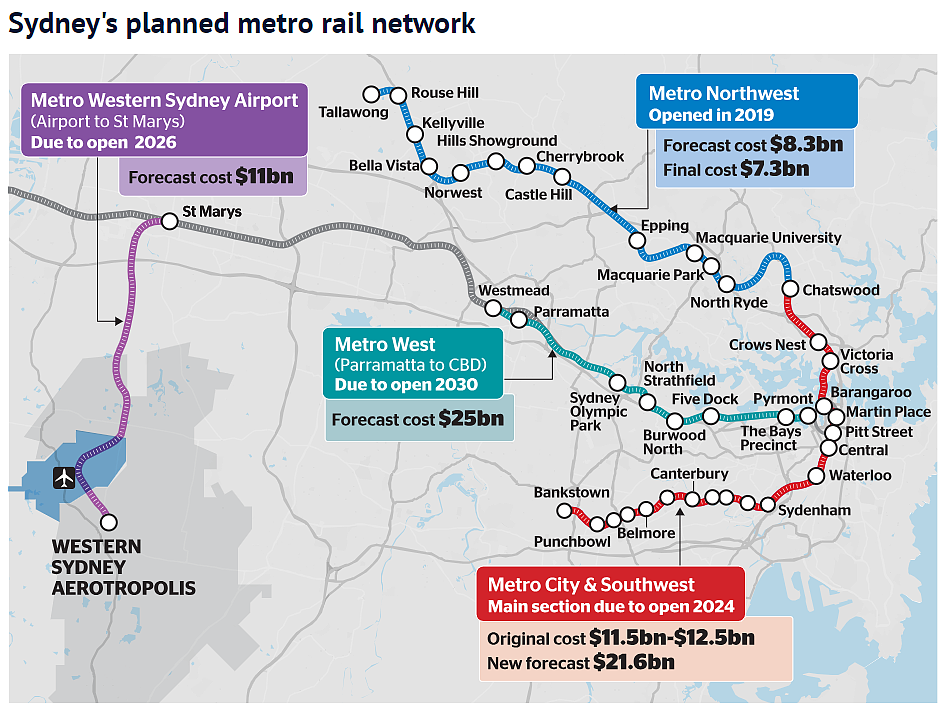 西悉尼机场地铁线项目：$110亿投资，6个地铁站，23公里长的线路，即将于三年后开通！（组图） - 10