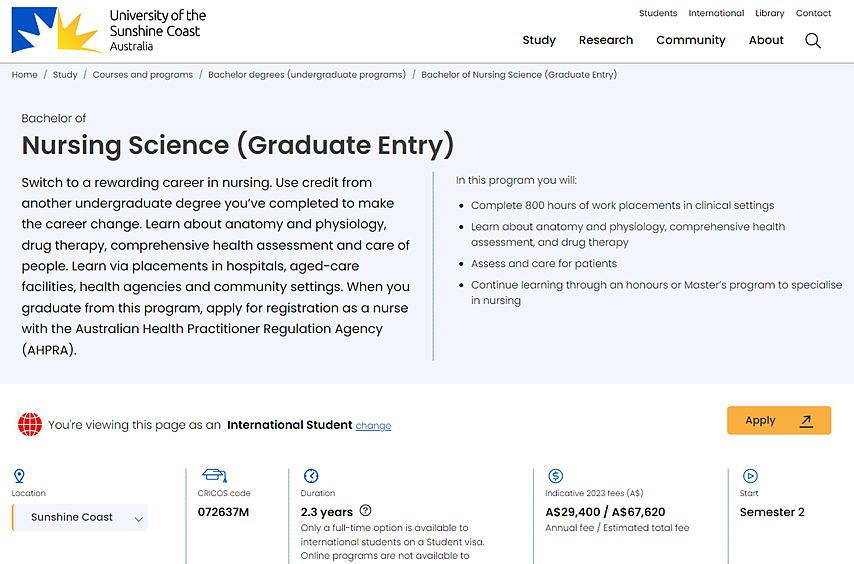 【留学周报Vol.277】多校护理本/硕24.2满位，UniSU护理15%奖学金，悉尼4年幼教本科仅需30万元学费？（组图） - 2