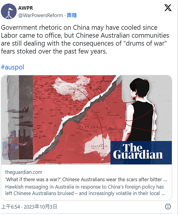 如果爆发战争怎么办？中澳关系恶化多年，在澳洲华人社区留下伤痕（视频/组图） - 2