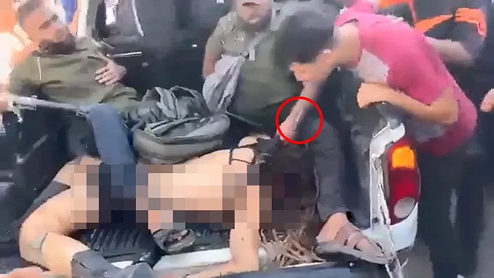 慎点！疑以色列女兵遭哈玛斯辱尸，惨遭剥衣赤裸游街（组图） - 2