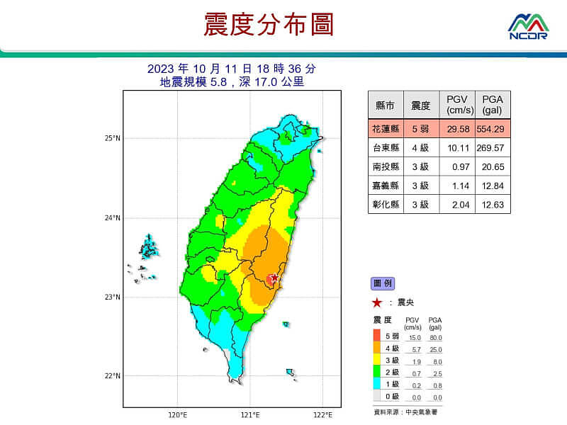 台湾花莲富里地震规模5.8！不排除未来3天有余震（组图） - 3