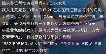 上海4岁女童失踪第8天，最新监控视频流出刺痛全网：这才是灾祸发生的真相！（组图） - 3