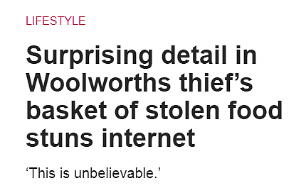 Woolies价值500澳的商品失窃！网友们却说：它被盗不冤（组图） - 1
