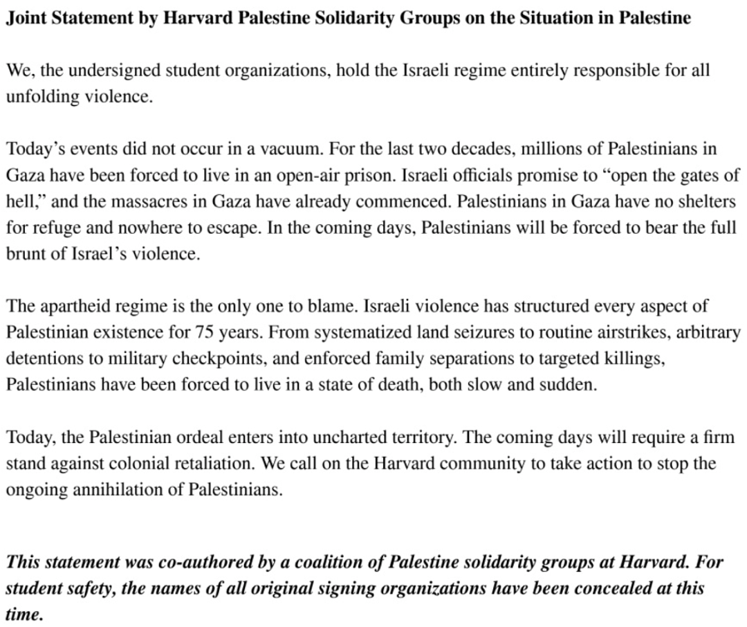 永不录用？哈佛学生团体谴责以色列，遭犹太企业家封杀威胁（组图） - 4