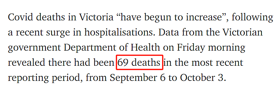 死亡69人！警惕，维州的新冠住院和死亡病例激增（组图） - 2