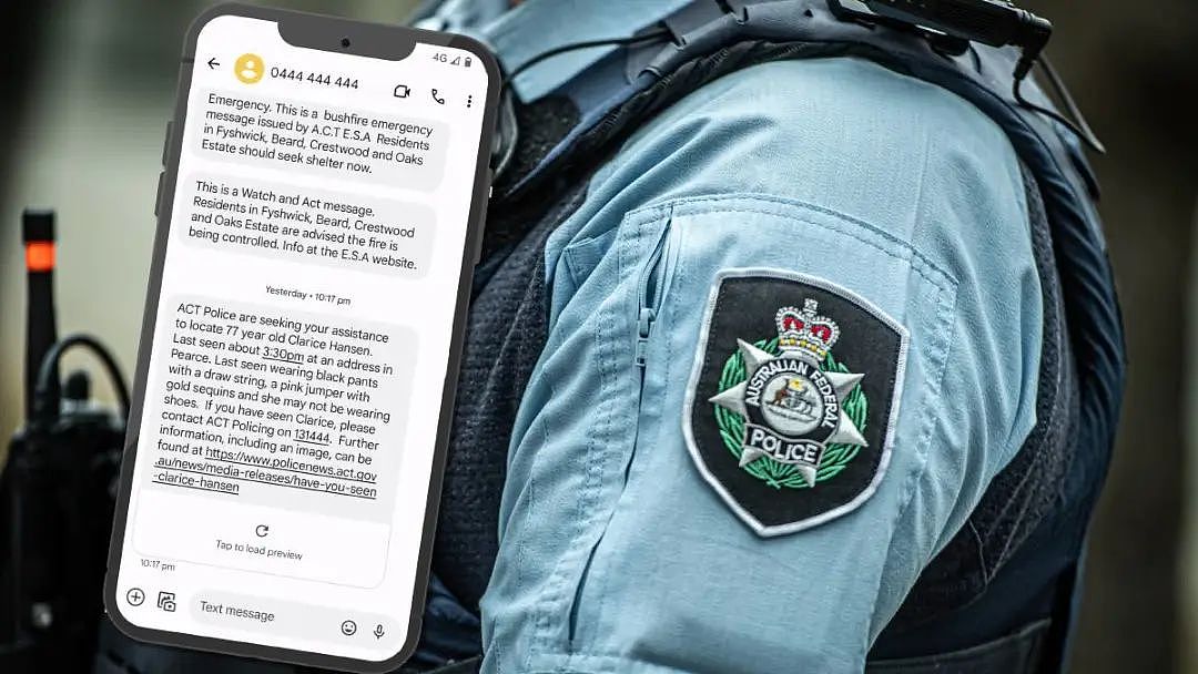 09年来首次使用！ACT警方向6万居民发送警报短信，堪培拉父亲被控乱伦，已被捕待审（组图） - 2