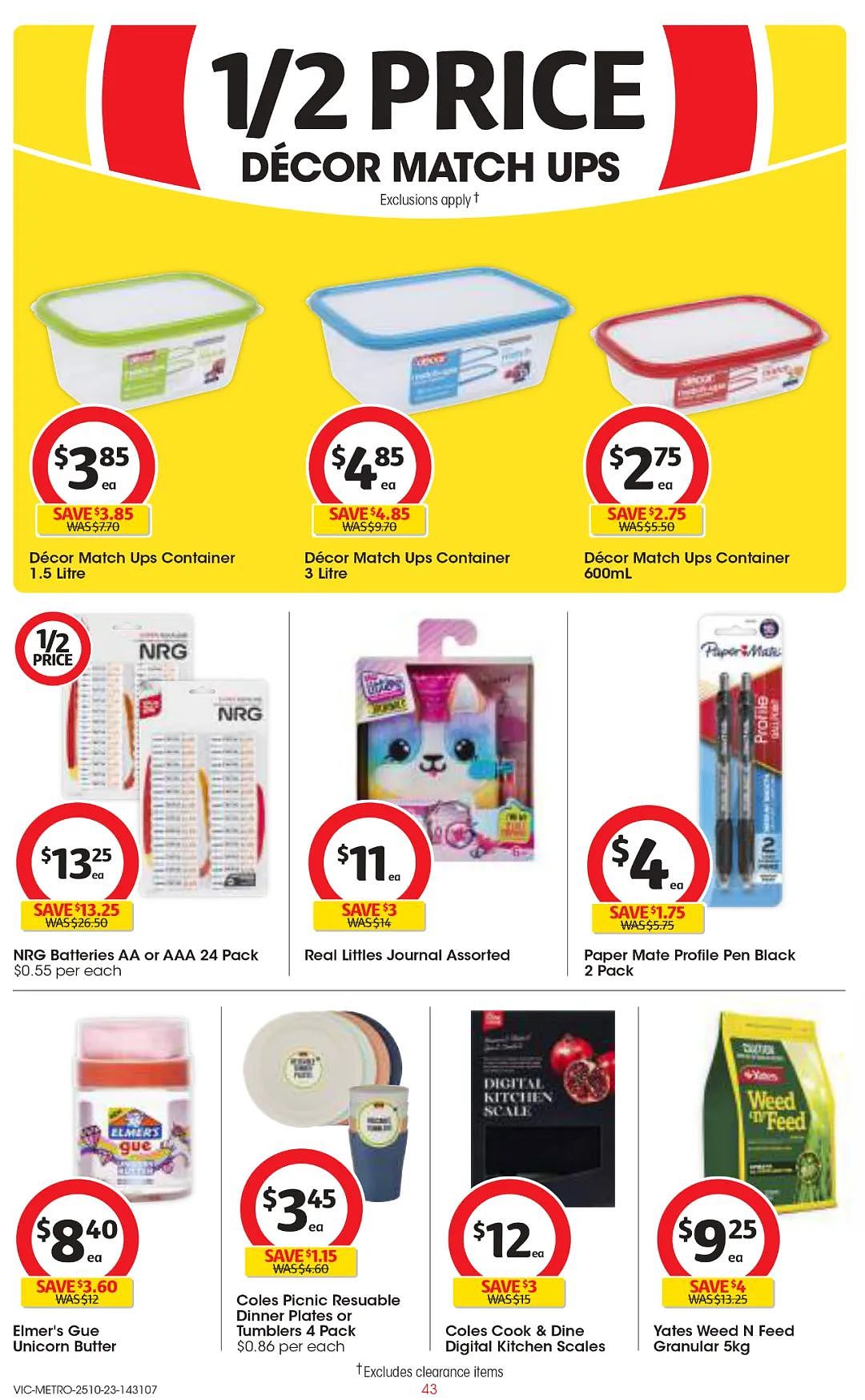 Coles 10月25日-10月31日打折，超好吃的咖喱黄油鸡，半价$3.75（组图） - 43