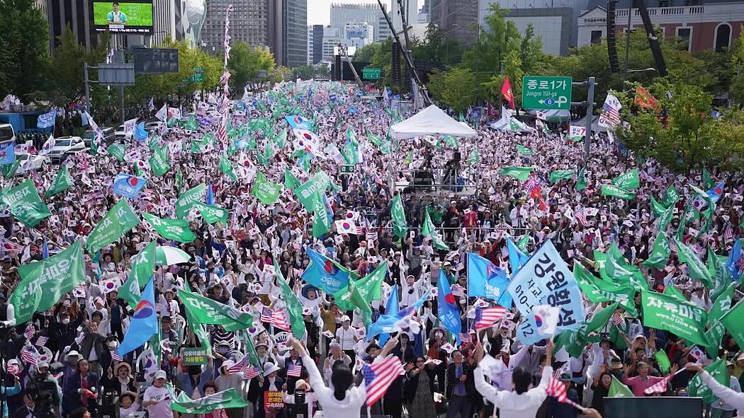 反共、反通胀、反尹锡悦：韩国为何“盛产”抗议集会（组图） - 1