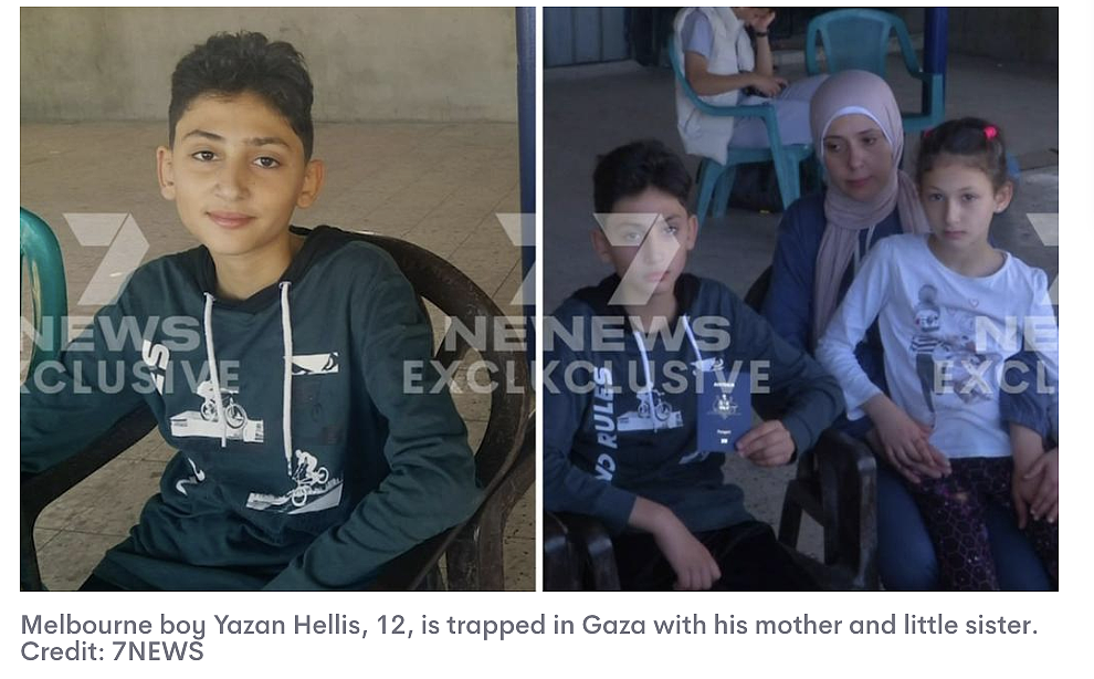 紧急救命！澳洲12岁男孩被困加沙，到处都是残肢断臂，呼吁澳洲政府尽快营救...（组图） - 2